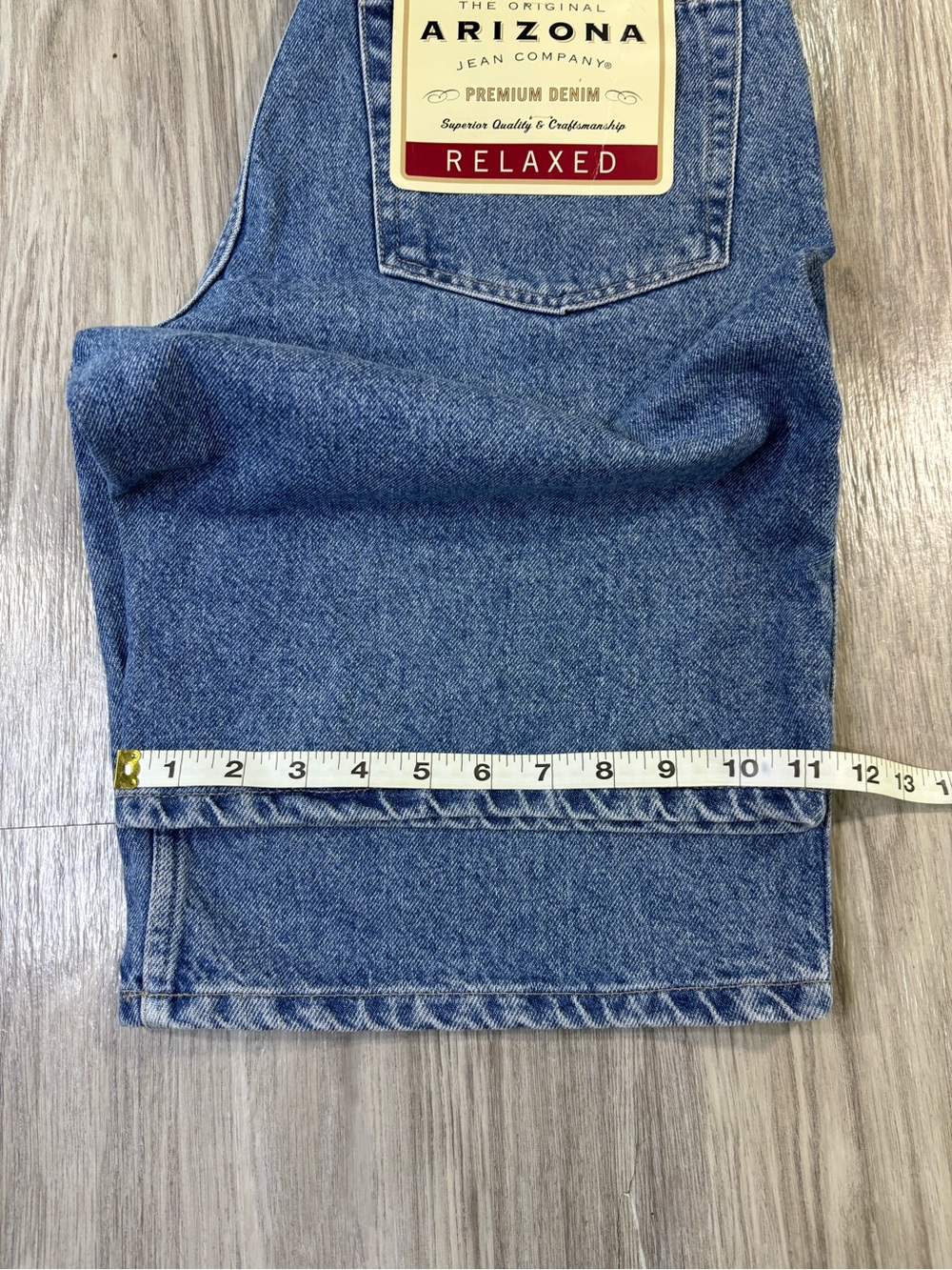 Vintage Arizona Jean Co Relaxed Fit Denim Shorts Men’s 30 Light Wash Y2K NWT - Picture 8 of 9